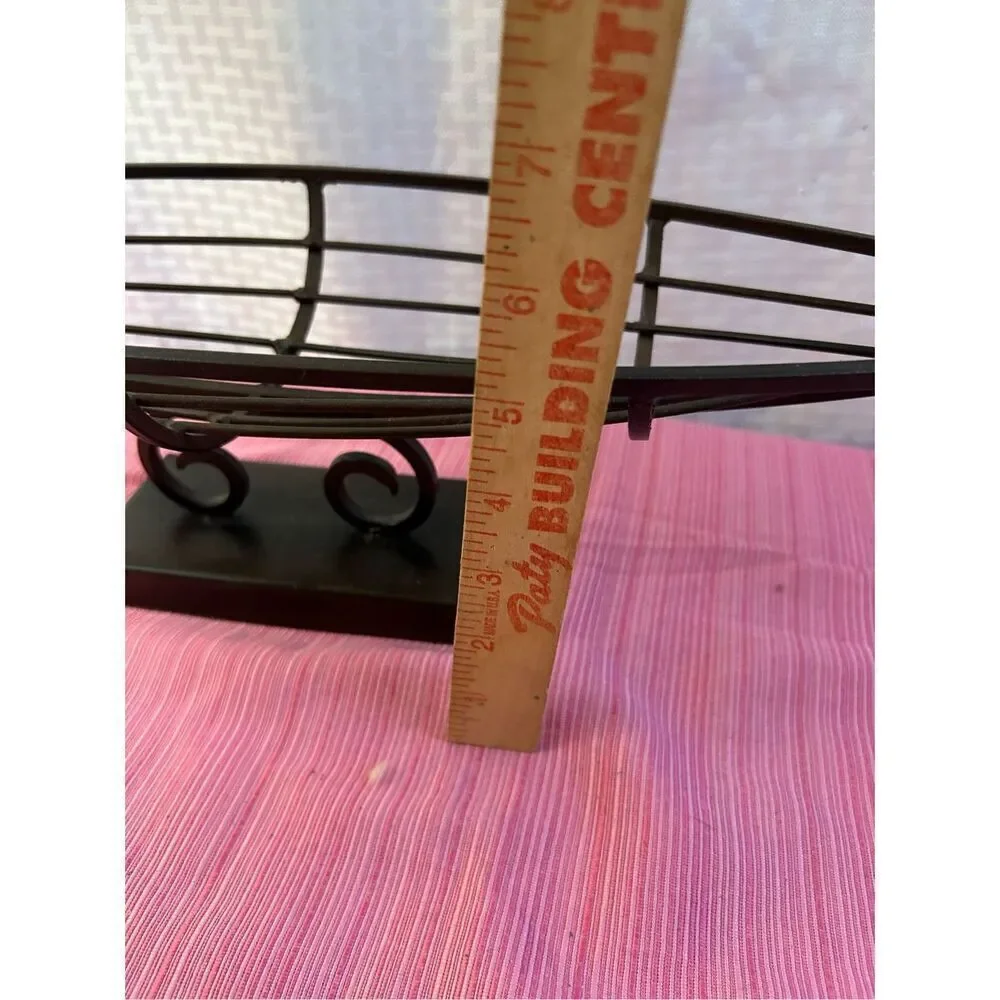 Metal boat home decor fruit basket?‎ 24x5.5x5